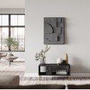 Стол журнальный HALMAR BULLET LAW-1 черный/золотой